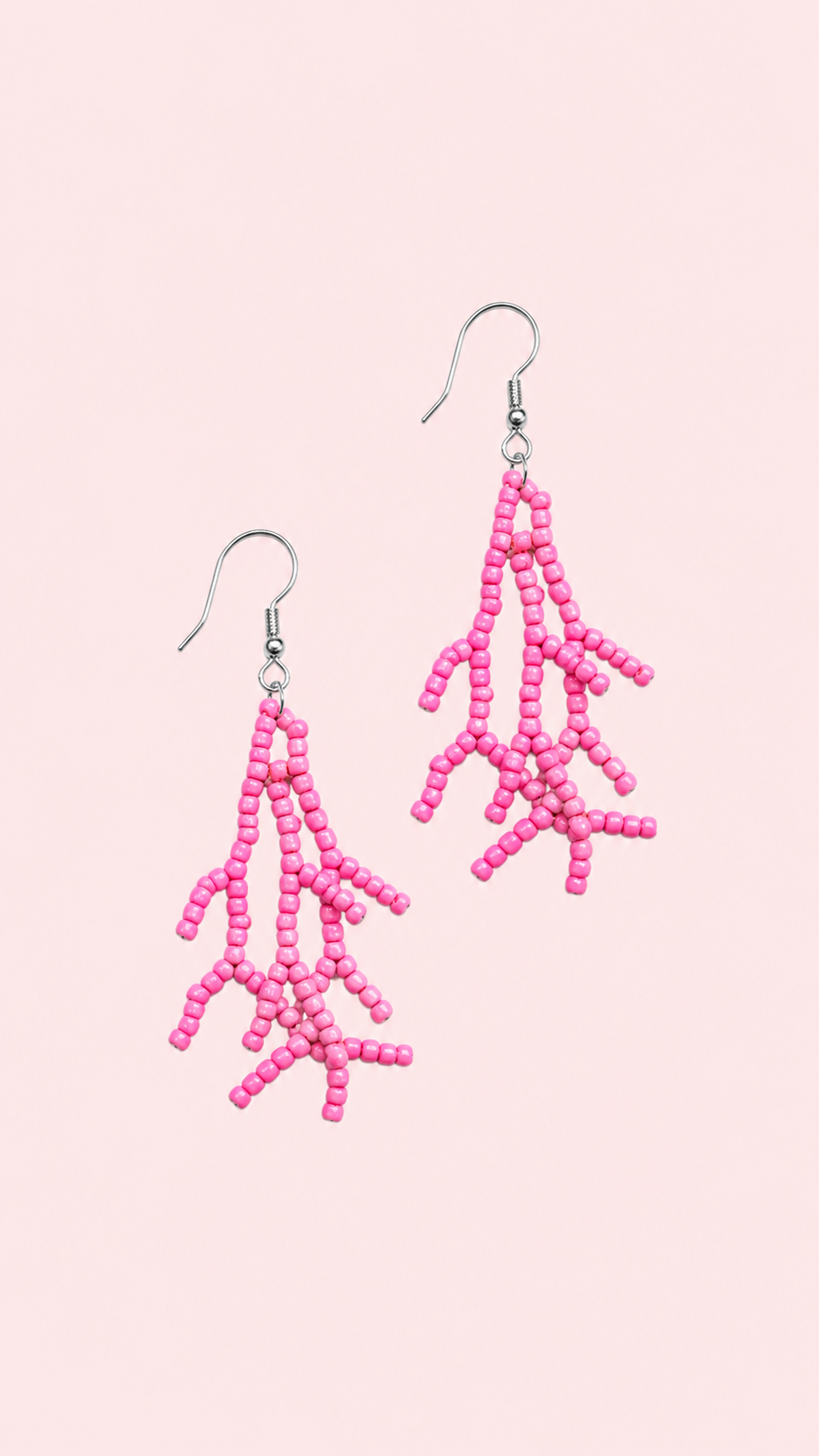 Coral Ohrringe in Rosa